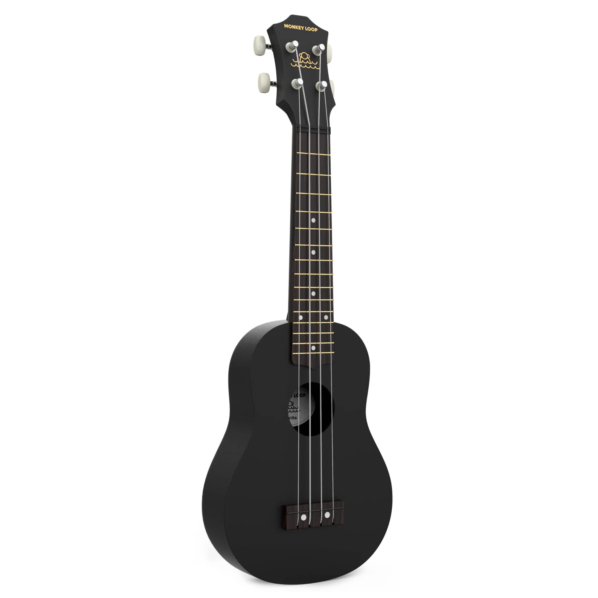 MONKEY LOOP Gorilla Black Ukelele Soprano