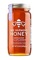 Vista 15 de Miel cruda de azahar naranja Bee Harmony, 12 onzas (Paquete de 2), de California