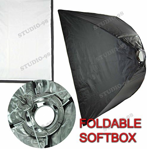 32 X 48 Inch Foldable Umbrella Like Collapsible Rectangular Softbox (80 X 120 Cm) + Ring for Alienbees Alien Bees B400 B800 B1600 White Lightning X800 X1600 Einstein E640 Flash Light