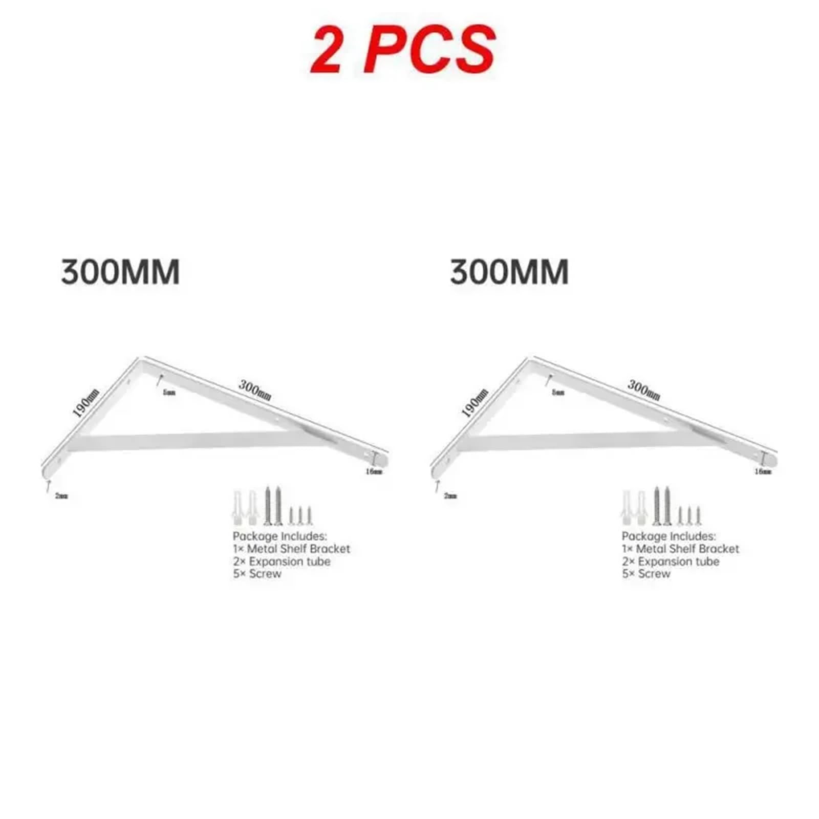 Escuadras Metalicas Estantes de acero al carbono resistentes for esquinas de pared, ahorradores de espacio, 15-30 cm, 1/2 unidades(Style D 2pcs)