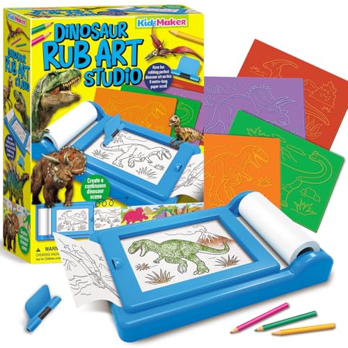 Studio d'art dinosaure 4M KidzMaker rouleau de papier 8m loisir créatif