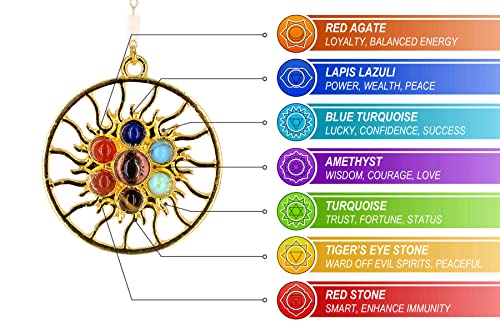 Baobuer Macrame Dream Catchers Wall Hanging Long, Evil Eye Dream Catcher For Bedroom Adult Bohemian Woven Yoga Room Dorm Apartment Decoration With 7 Chakras Stones Pendant 37'' Length #TOP2