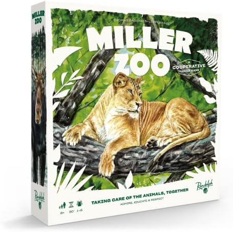Miller Zoo | Cooperative Strategy Game for Families | Ages 8+ | 1 to 6 Players | 30 Minutes