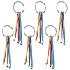 Zuoyou 6 Sets Mini Crochet Hook Keychain with 40pcs Plastic Colored Stitch Markers, Aluminum Crochet Knitting Needles 3 Sizes/Set (3mm/4mm/5mm) #1