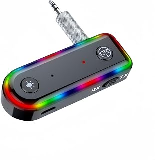 Bluetooth 5.0 Receiver for Car Stereo, AUX Bluetooth Adapter, Noise Cancelling for TV, Speaker, PC and Headphones
