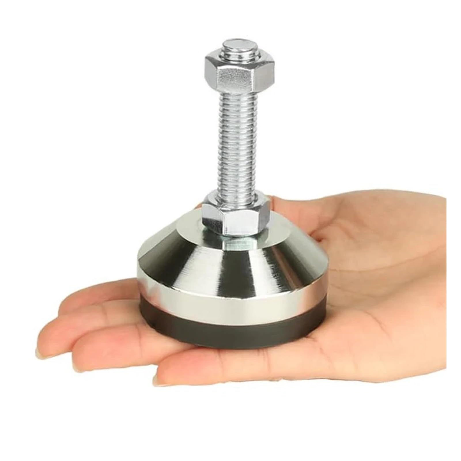 Pies niveladores Ajustables para Muebles Niveladores Pesados ​​de Acero Inoxidable 304, Base de 50 mm de diámetro, Rosca M10