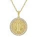 Produktbild In Season Jewelry Anhänger San Benito Saint Benedikt vergoldet (18 Karat) Cubic Zirkonia, 48,3 cm