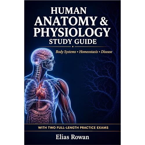 Human Anatomy & Physiology Study Guide Audiolibro Por Elias Rowan arte de portada