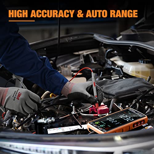 Digital Multimeter, Fkm Dc/Ac Current Voltage Tester, Voltmeter With Auto-Ranging & Rechargeable, Trms 6000 Counts With Ncv Temperature Resistance Continuity Battery Tester For Electronics, Automotive #TOP4