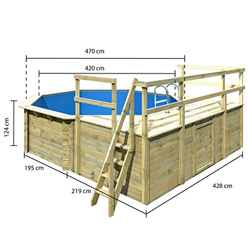 Karibu Pool Modell 2 Variante D | 38 mm Wandstärke - 45637 Karibu Pool Modell 2 Variante D | 38 mm Wandstärke