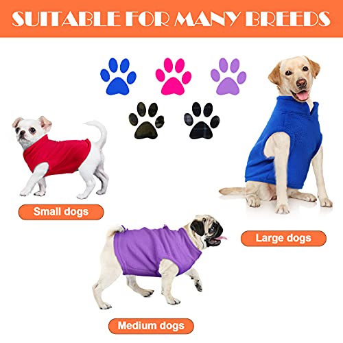 Hamify 5 Pieces Pet Winter Clothes Fleece Vest Dog Sweater With Leash Ring Warm Pullover Dog Jacket For Winter Small Dog Sweater Coat Cold Weather Pet Christmas Clothes Indoor Outdoor Use (Small) #TOP2