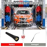 2Pack Car Antenna, Car Stubby Aerial AM/FM 6.5cm Mini Car Radio Small Short Roof Mast, Radio Universal Replacement with Stainless Steel Construction, Small Roof Antenna for Hatchback Truck Van - Image 3