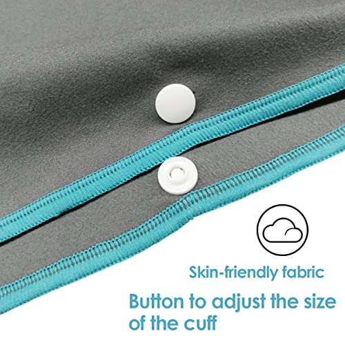 Foto von Amazon Brand - Eono Eono Mikrofaser Bademantel Handtuch mit Kapuze Ultraleicht Surf Poncho Handtuch für Schwimmen, Strand, Bad Schnell trocknend für Männer und Frauen (Grau)
