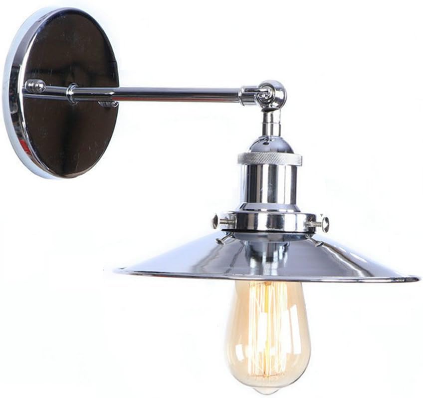 Vintage Simple Wall Light Lamp Wall Lighting Wall Sconce Industrial Single Section Iron Art Chrome Edison Lamp E27 Socket For House, Bar, Restaurants, Coffee Shop, Club Decoration 110-220V,C