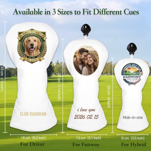 Custom Name/Text Golf Covers