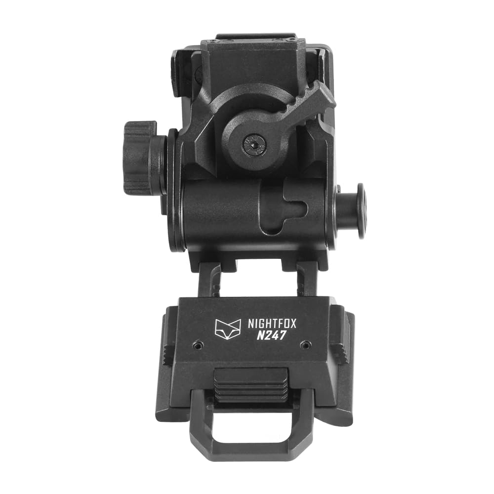 Nightfox Soporte de casco N247 para sistemas de cola de milano, aluminio, totalmente ajustable, compatible con Prowl, Swift 2 y otros NVG