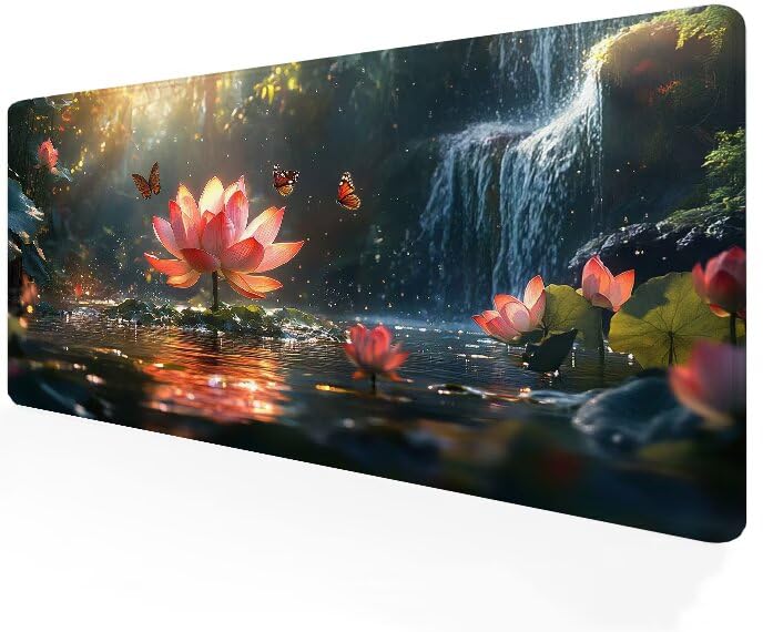 Tapis de souris gamer XXL grand sous-main anti-effilochage confortable