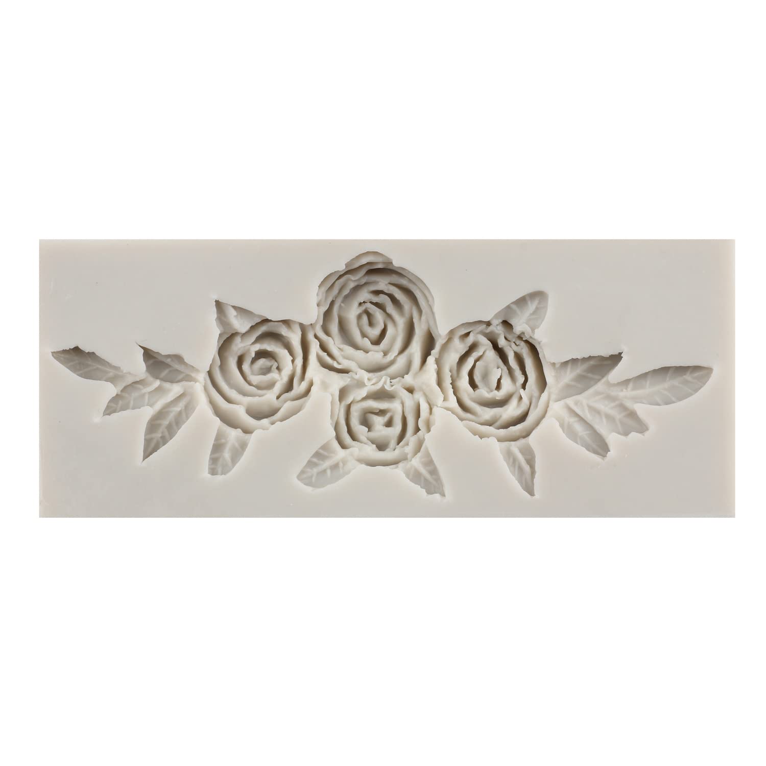 MYPRACS Roos Bloem Siliconen Mallen Boomtak Fondant Mallen Tak Tak Bladeren Snoep Mallen voor Suiker Cake Decoreren Cupcake Topper Chocolade Gom Paste Polymeer Klei Set van 5