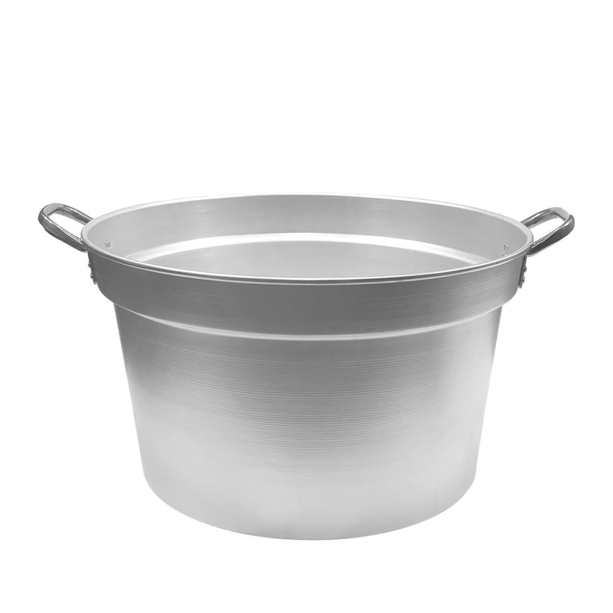 Sicignano | Caldaia Ø 52 x 30h cm in Alluminio 99,5% Capacità 33L – Manici in Acciaio, Spessore 2-4 mm – Made in Italy, Ideale per Cotture Professionali e Ristorazione
