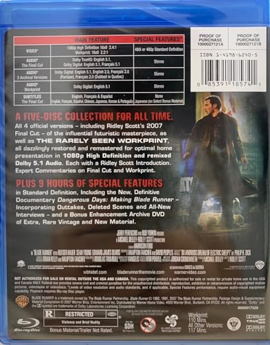 Blade Runner (Five-Disc Complete Collector's Edition)