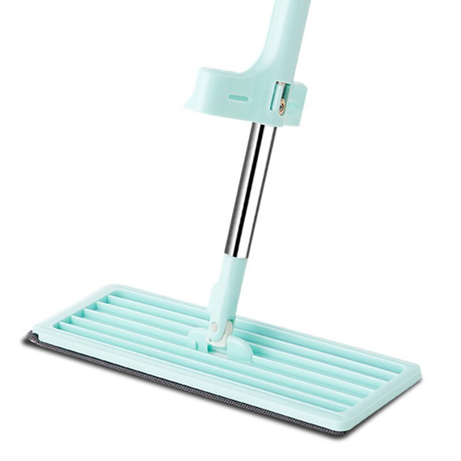 No se Requiere Lavado a Mano con trapeador Plano |Mango Largo Giratorio de 360° |Trapeador de Piso húmedo y seco para el hogar/Dormitorio/Madera Dura |No se dobla, es Resistente y