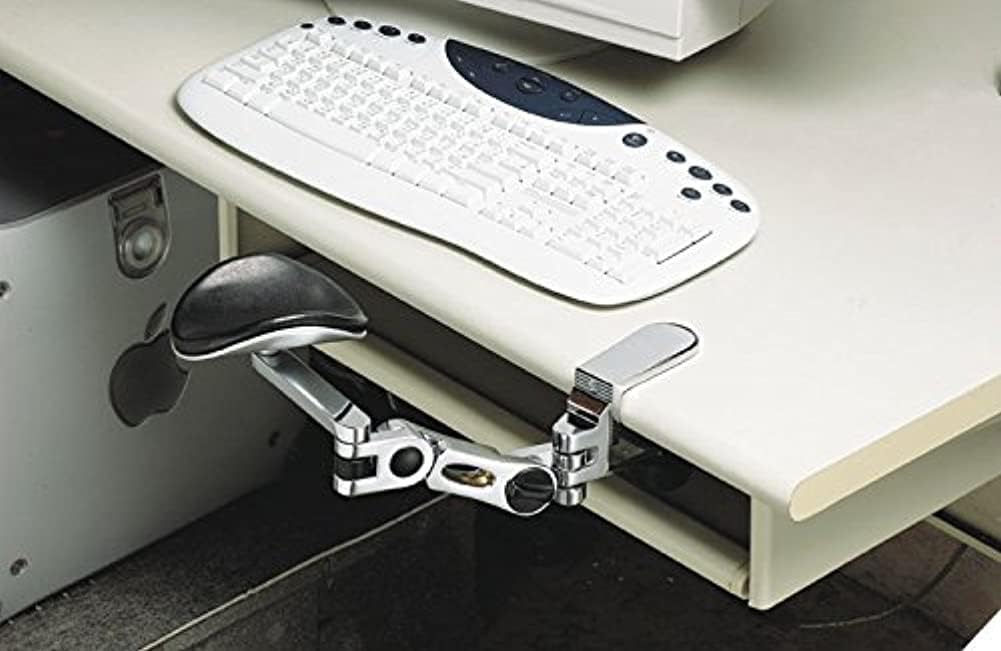 Ergonomic Adjustable Computer Armrest W/o Mouse Pad Via Ergoguys
