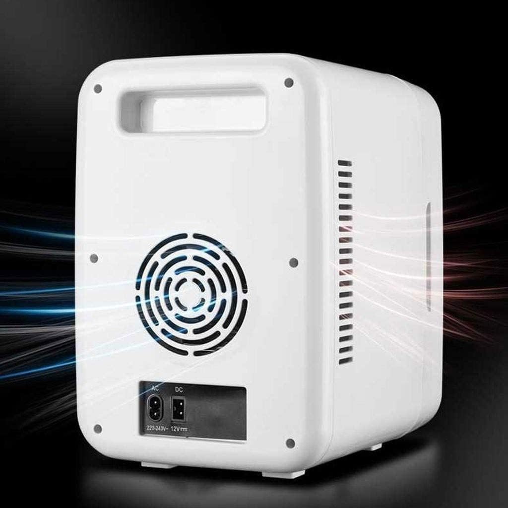 Mini Fridge Chilling and Warming Portable Compact Refrigerator 8L Capacity for Skincare Foods Medications Milk