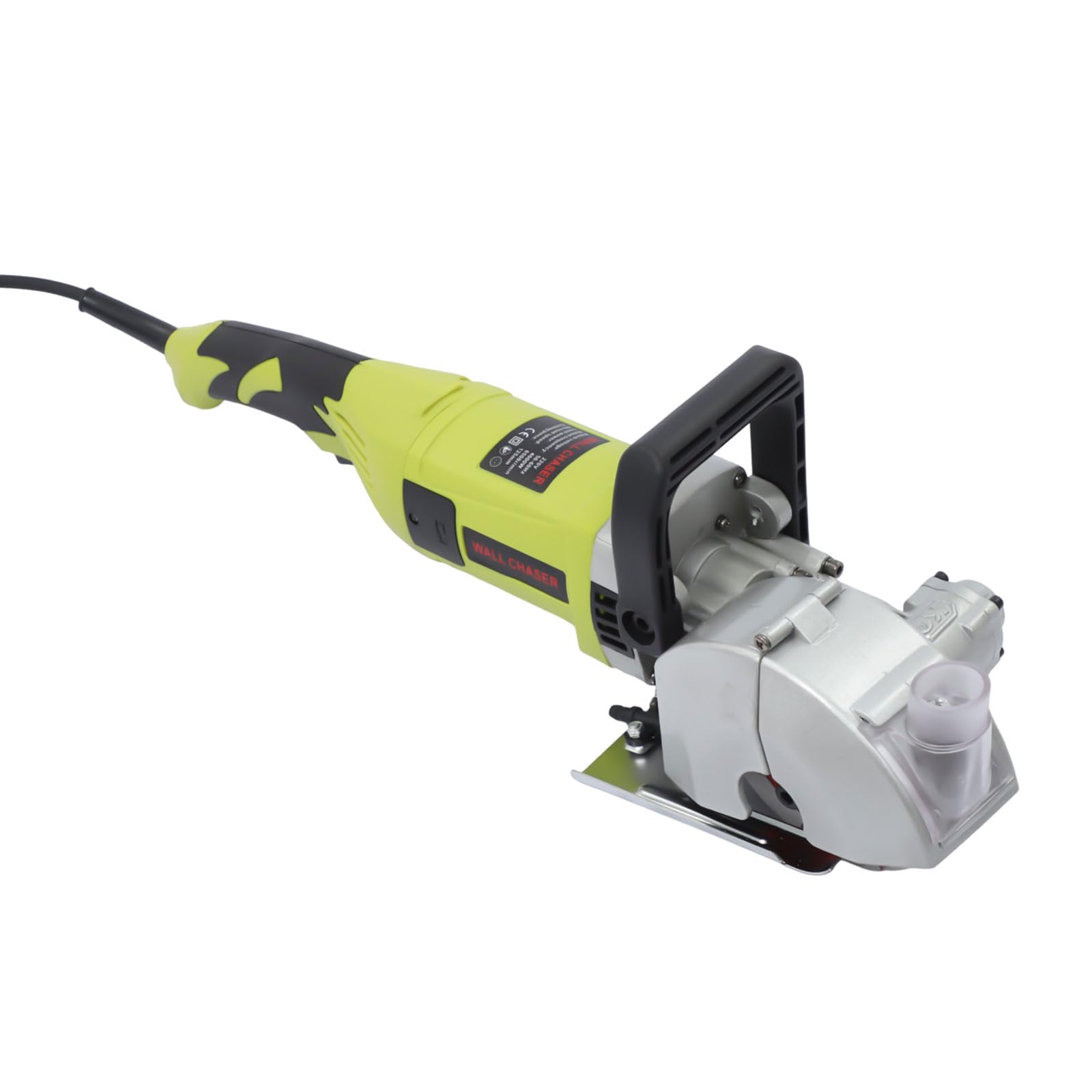 Fresa ranuradora de pared de 4000 W, 30 mm, 6500 rpm, 5 hojas | Ángulo de corte de 360°, hoja de 121 mm, ajuste de profundidad y anchura, con bomba de agua, manguera de 4 m, maletín