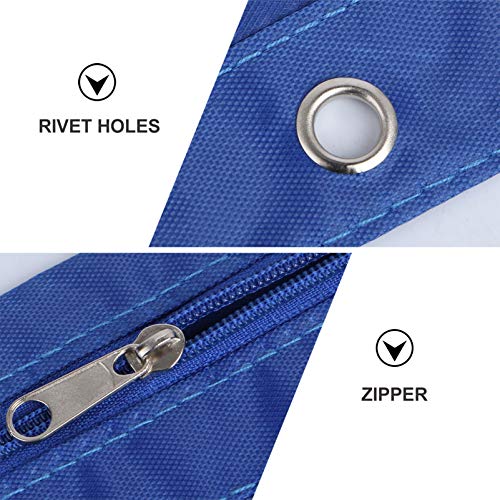 NICEXMAS Saco de Papelaria 6Pcs B5 Com Pasta de Papelaria Com 3 Furos Com ZÃ­per Transparente Estojo