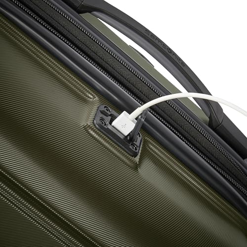 Image of Samsonite Omni 2 Hardside 2 Piece Set - Includes Global Carry-On & Large Checked Suitcases - 360 Dual Spinner Wheels - Integrated TSA Lock & Expansion - Amazon Exclusive - Vita Olive