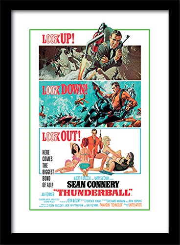 iPosters James Bond Thunderball Look Out A3 Framed Print