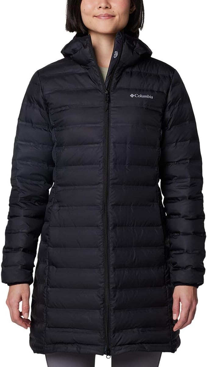 Columbia, Lake 22 II Down Long Hooded Jacket - Women's, Black, S