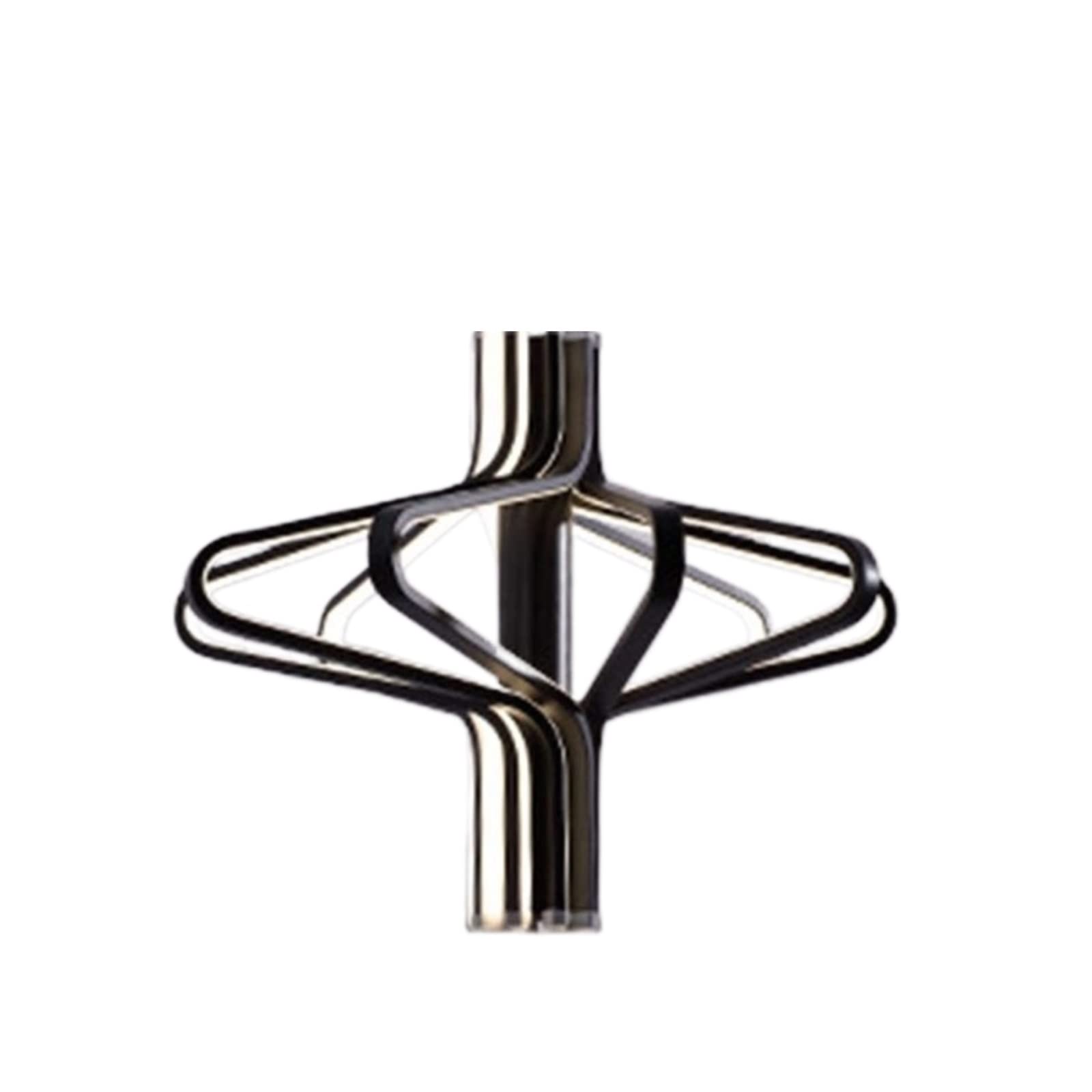 Lustre en spirale LED moderne et luminaire suspendu design pour un salon contemporain