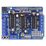 4 ponts H : chaque pont fournit 0,6 A (courant de crête de 1,2 A) avec protection thermique, peut faire fonctionner les moteurs sur DC 4,5 V à 36 V