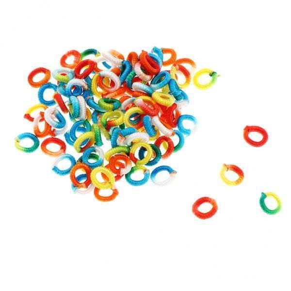 SNAPPSY 7x100pcs Chinese Knots Spacer Beads Round Ring Jewelry Findings Multicolor-picture-49