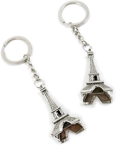 5 piezas de llavero para puerta de automóvil, llavero de automóvil, suministros M8RG8S París Torre Eiffel