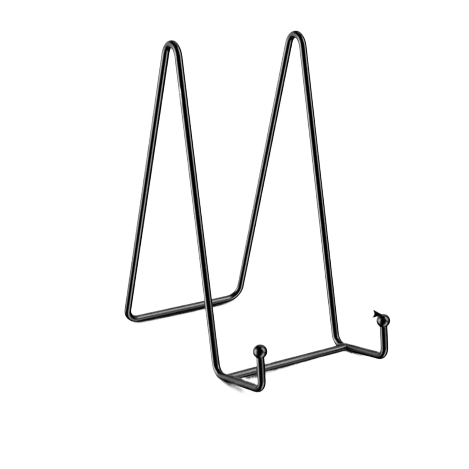 Xiehya Black 2Pcs Decorative Plate Stand Frame Easel Display Picture Holder Iron Easels Home Decoration For Home