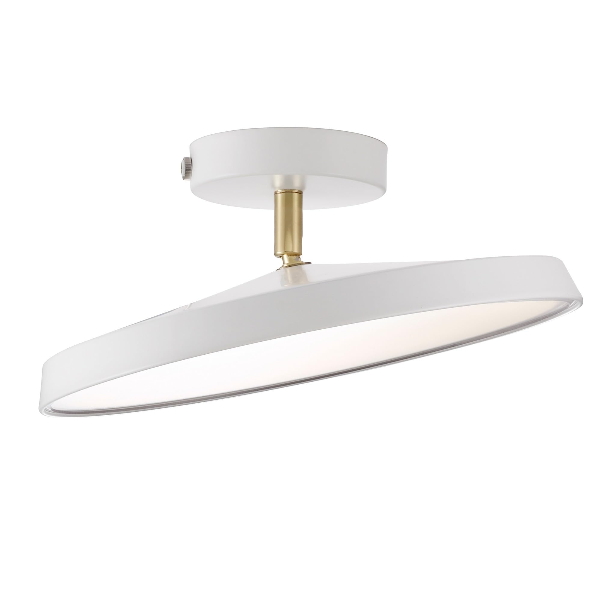 Nordlux Kaito Ceiling Light White Metal Hallway LED 3000k Mains 30cm