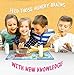 Merka Placemats for Kids, 4 Pack Educational Placemats for Dining Table, No-Slip, Washable, Reusable, Learning Solar System, Human Body Chart, World Geography, and USA Map