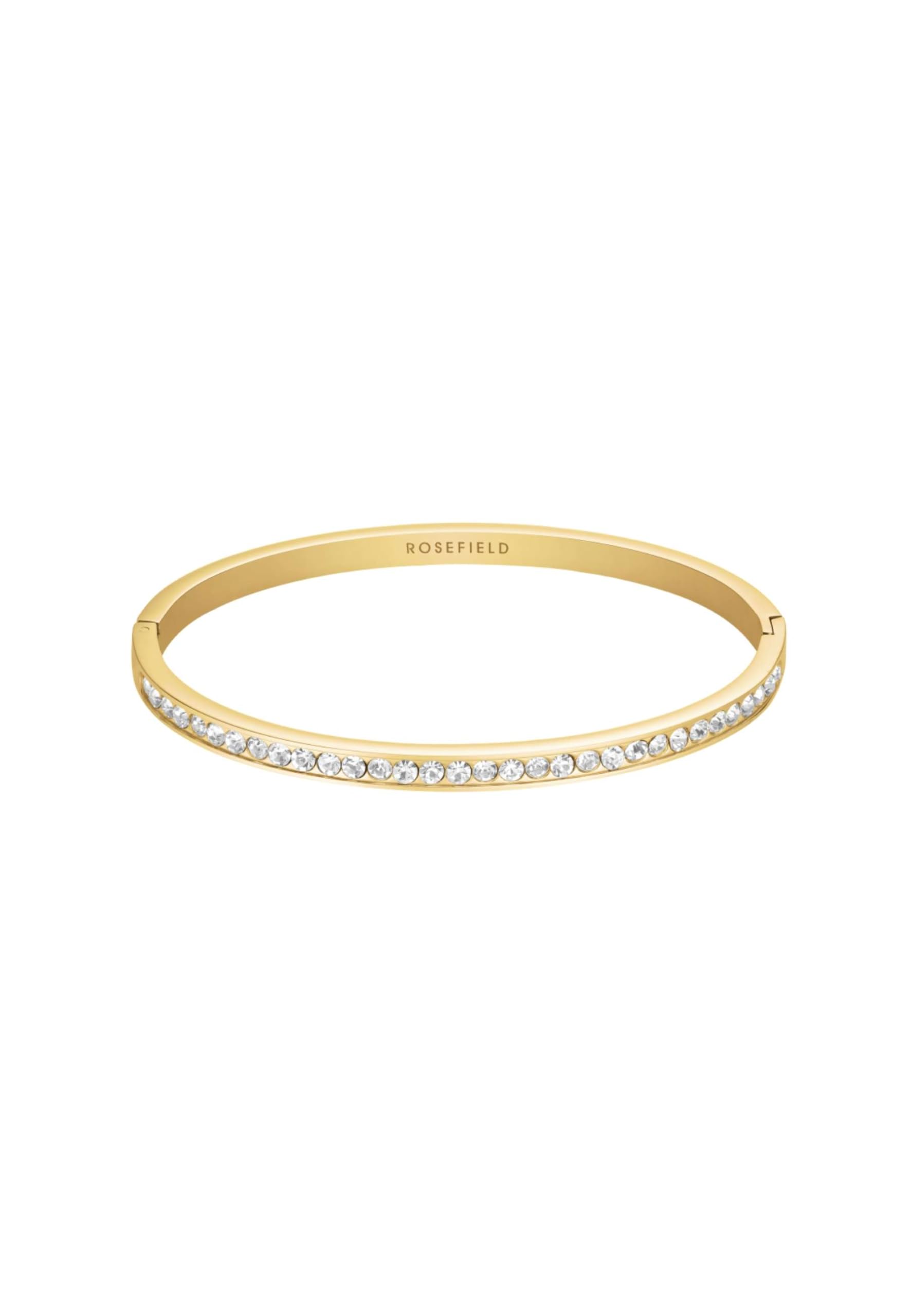 Rosefield Tennis Collection Bracciale Bangle da Donna con Cristalli in Acciaio Inossidabile