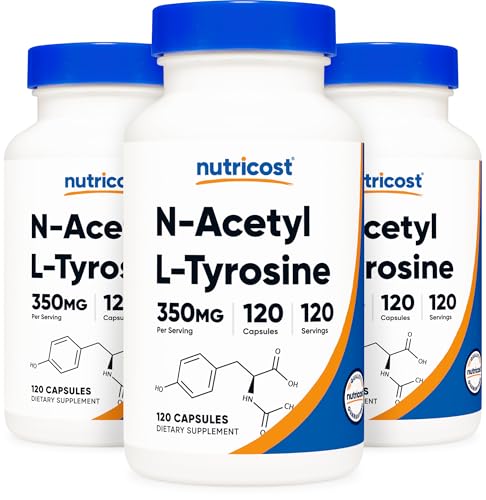 Nutricost N-Acetyl L-Tyrosine (NALT) 350mg, 120 Capsules
