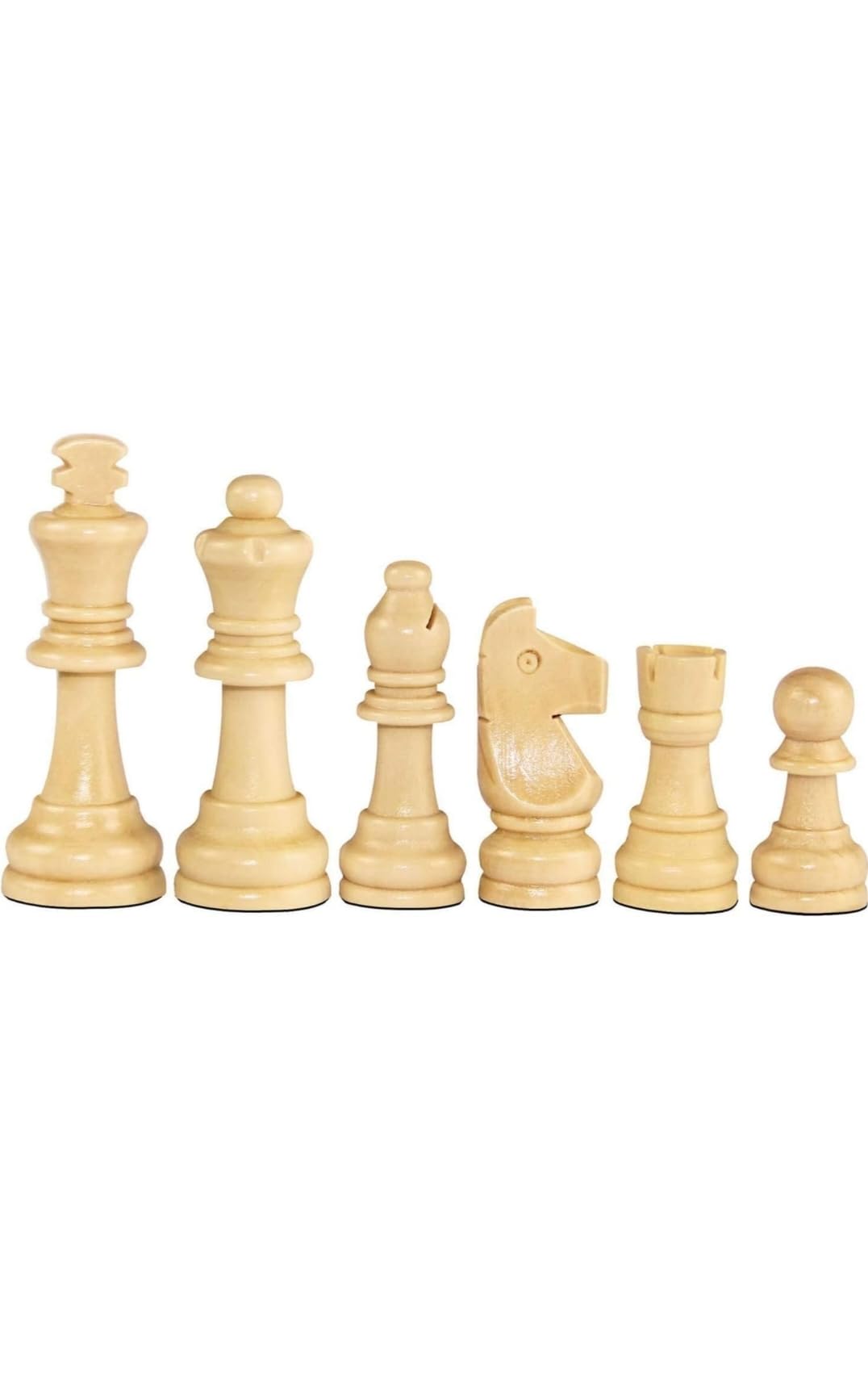 CRAZX Wooden Chess Pieces, Tournament Wood Chessmen Pieces Only (7 cm King Figures) Chess Game Pawns Figurine Pieces, Color May Vary (SSTP) - B for 4 Years and up 2