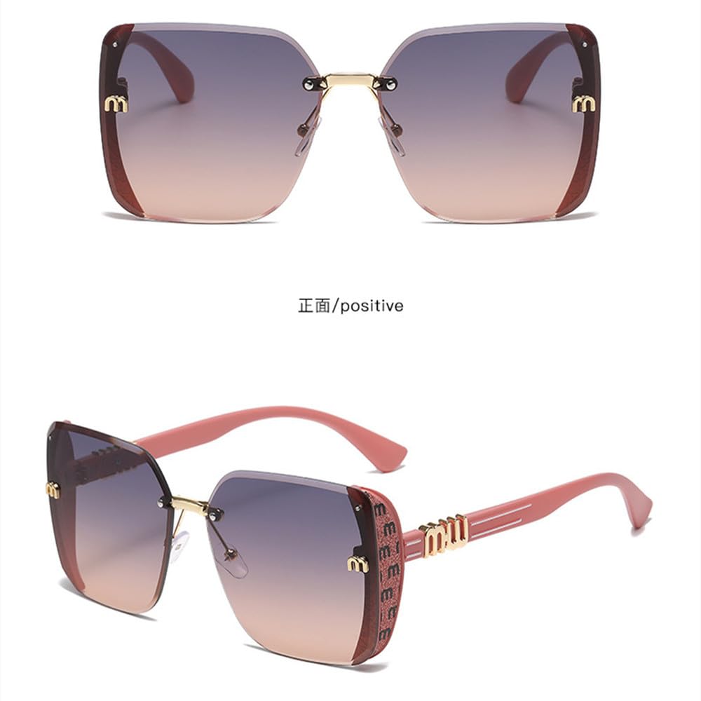 Gafas de sol cuadradas con montura grande para hombre y mujer, anteojos de sol femeninos a la moda, estilo Retro, para viajes, pesca y conducción, UV400