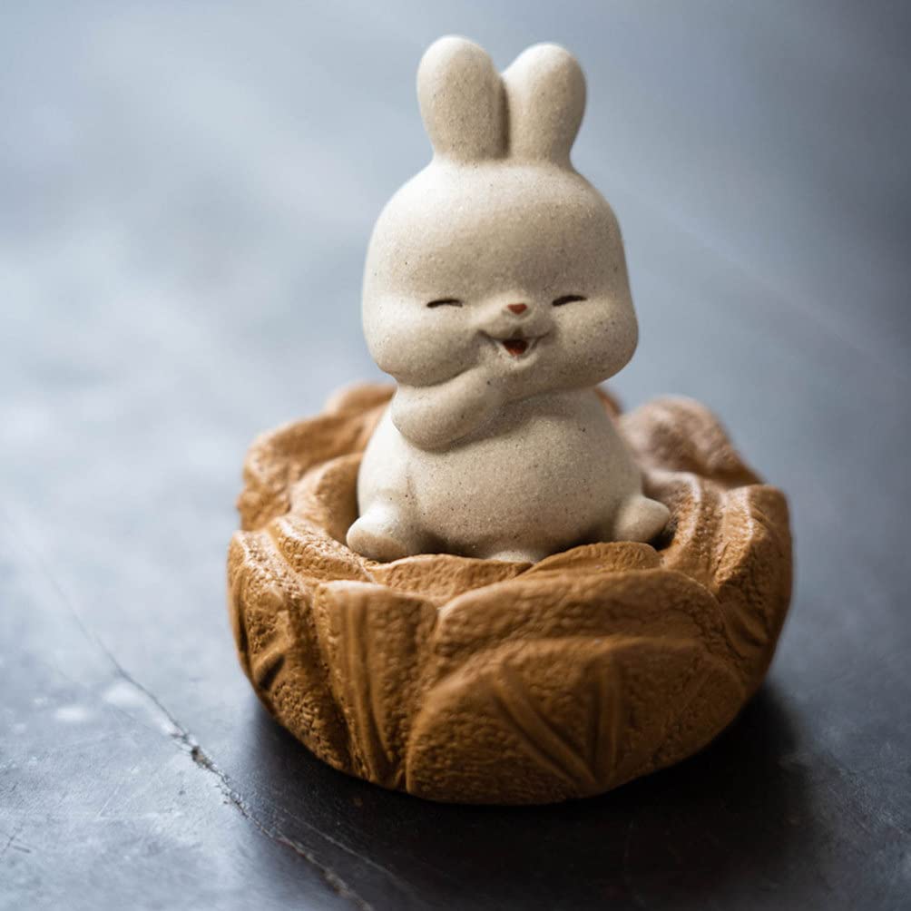 うさぎ 兎 置物 フィギュア ハンドメイド 粘土 インディーズフィギュア