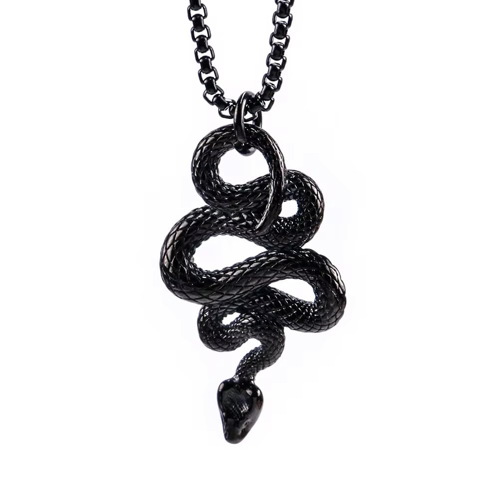 See full amazon price history chart for THE MEN THING BLACK GUARDIAN SNAKE - Pure Titanium Steel Pendant with 24inch Round Box Chain for Men & Boys THE MEN THING BLACK GUARDIAN SNAKE - Pure Titanium Steel Pendant with 24inch Round Box Chain for Men & Boys (B0DBLQFQQJ) Amazon Price History, Amazon Price Tracker