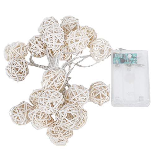 indoor string lights rattan