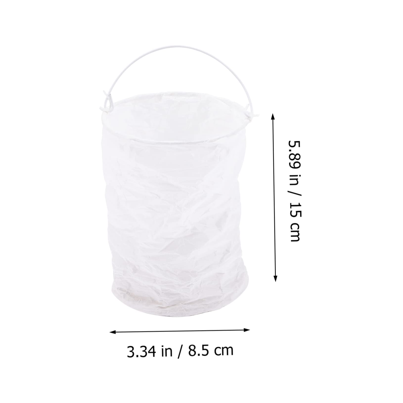 SHINEOFI 5 Sätze Weiße Papierlaternen Stabile Deko Laternen Mit Eisenrahmen Für Hochzeit Geburtstag Party Festliche Tisch Und Hängedekoration 6 Stück * 5