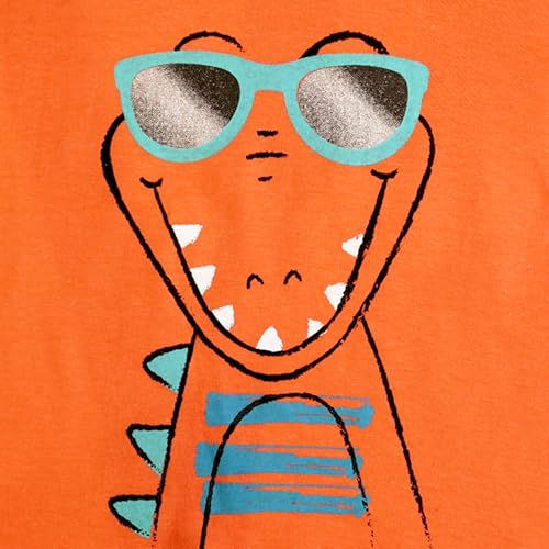 Image of Kidbea 100% Organic Soft Cotton Half Sleeve T-Shirt Multicolor Printed for Baby Boys
