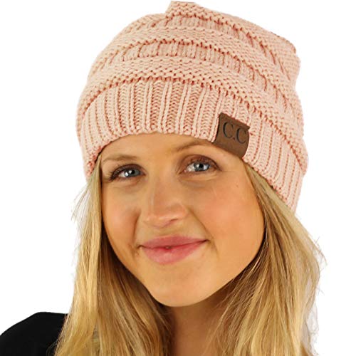 Image of Hatsandscarf CC Exclusives Solid Color Beanie Tail Hat for Adult (MB-20A)