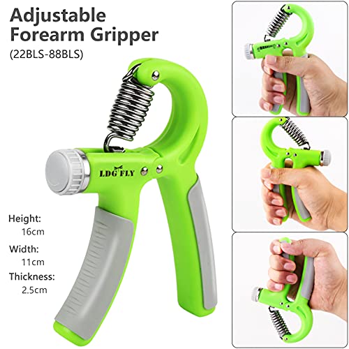 image for LDG FLY Hand Grip Strengthener Kit with Finger Exerciser, Finger Stret